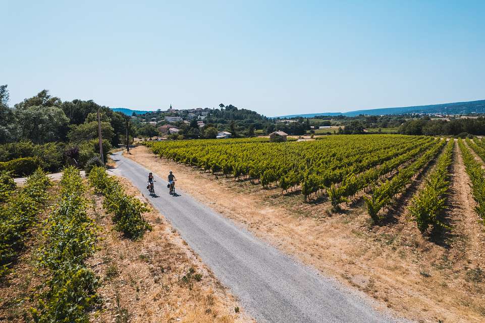 Parcours vélo Luberon Les Ocres à vélo Itinéraire vélo balisé